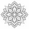 Elegant Flower Mandala Coloring Pages - Comic Book-inspired Nature Shapes