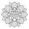 Elegant Flower Mandala Coloring Pages: Stylistic Abstraction With Balinese Motifs