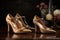 elegant footwear collection, featuring stunning evening and cocktail shoes