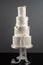 Elegant four tier wedding cake