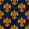 Elegant french seamless fleur-de-lis pattern