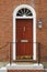 Elegant Front Door in a Brick Building