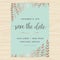 Elegant garden leafs in copper color design for save the date card, wedding invitation template.
