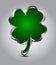 Elegant glossy clover shape