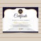 Elegant gold diploma certificate template.