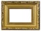 Elegant gold pictureframe macro