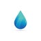 Elegant gradient water drop template