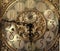 Elegant grandfather clock face