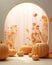 Elegant Halloween and Thanksgiving Home Decor Using Pastel Pumpkins