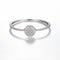 Elegant Hallyu Style Diamond Ring In White Gold