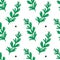 Elegant hand drawn rosemary herb seamless pattern