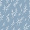 Elegant hand drawn seamless pattern, reed background, branches, great for banners, textiles, wallpapers, wrapping - vector design