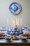 Elegant Hanukkah Celebration: Menorah, Traditional Foods, and Festive Decor