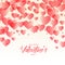 Elegant hearts pattern beautiful valentines day background