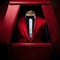 Elegant high quality business suit in red - ai generated image