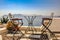 Elegant hotels of Santorini overlloking the Adriatic