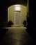 Elegant house entrance night view, Athens Greece