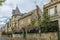 Elegant Houses along the riverside. Chinon. France