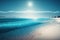 Elegant image of blue water and beach, This visual is fitting for your projects