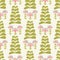 Elegant indian floral plant style pattern. Seamless repeating print