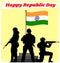 Elegant Indian Happy Republic Day Design