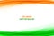 Elegant indian republic day tricolor theme wave background