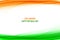 Elegant indian republic day tricolor theme wave background