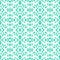 Elegant lace pattern with white lines on aqua blue