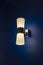 Elegant lamp sconces on the wall in the bedroom