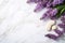 Elegant Lavender & Natural Cosmetics on Sophisticated Marble