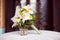 Elegant lily bouquet on table