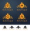 Elegant Luxury Badge Logo. Luxury Crown Logo