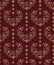 Elegant luxury floral seamless patterns with hearts and flowers. Chocolate brown background
