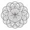 Elegant Mandala Coloring Pages: Clean And Simple Line Art