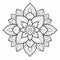 Elegant Mandala Flower Coloring Page - Printable And Detailed