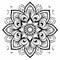 Elegant Mandala Flower Coloring Page For Relaxation