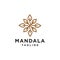 Elegant mandala golden flower decorative design, floral swirl logo icon sign vector design. Luxury and premium look ornament symbo