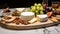 Elegant Marble Slab Cheese Board: Bridging Vintage Charm & Contemporary Flair