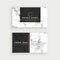 Elegant marble texture business card design