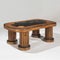 Elegant Marble-Top Wooden Desk