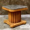 Elegant marble and wood side table