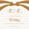 Elegant marriage invitation