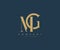 Elegant MG Letter Linked Monogram Logo Design