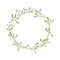 Elegant mistletoe wreath