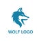 Elegant Modern Strong Wolf Head Concept Logo