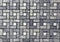 Elegant mosaic for interior walls, made of natural stone pieces. Colors are shade of gray.