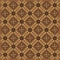 The elegant motif on Javanese batik with simple brown color design