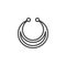 Elegant Necklace outline icon