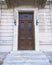 Elegant neoclassical house door