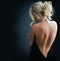 Elegant nude back of an attractive blonde